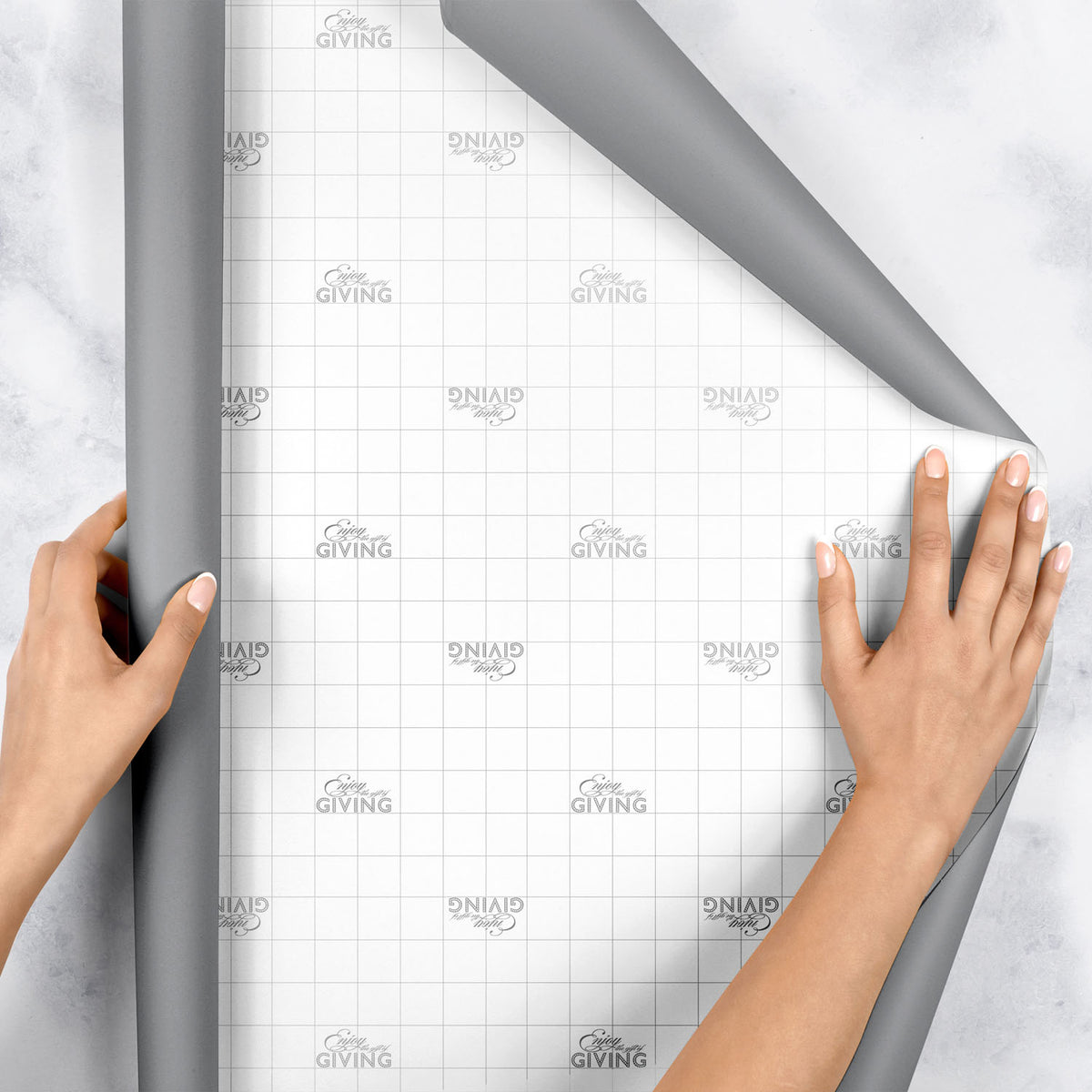 Gray Matte Gift Wrap - B917M.1e.jpg