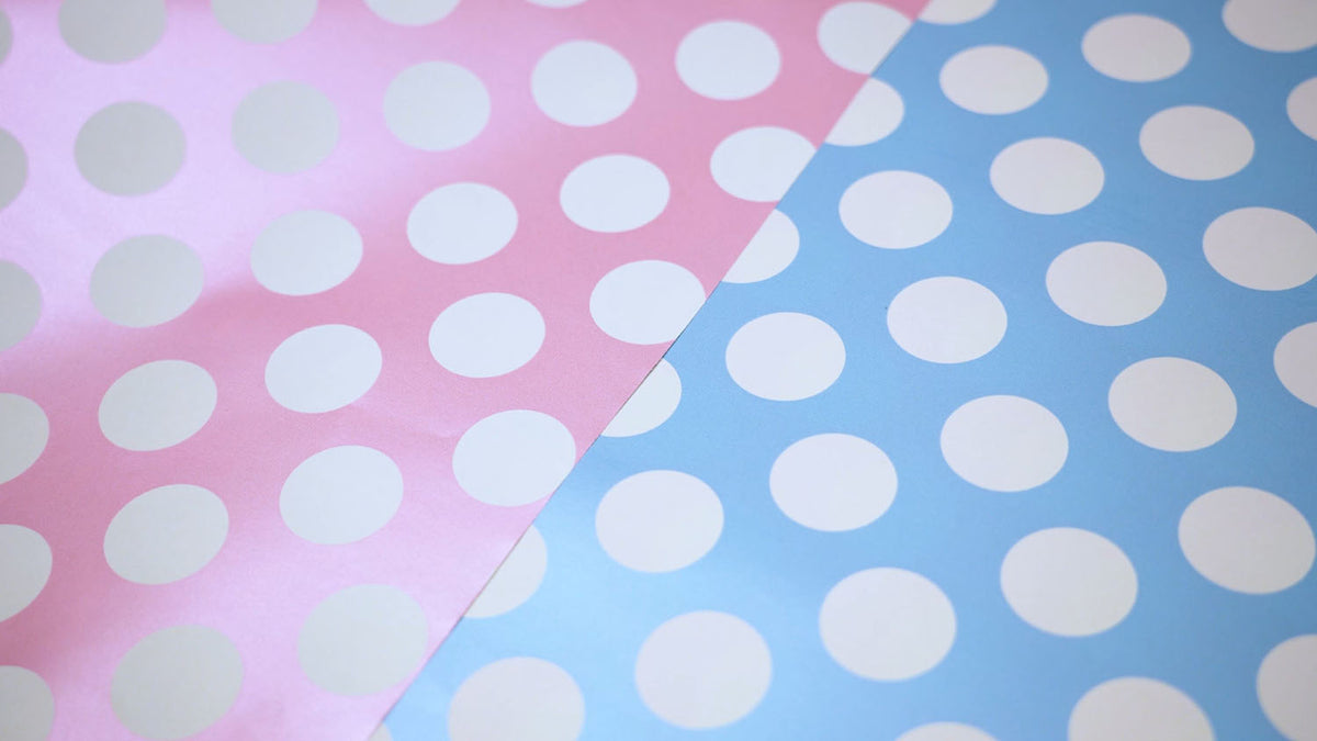 Two-Sided Pastel Pink & Pastel Blue - Gift Wrap — additional view i