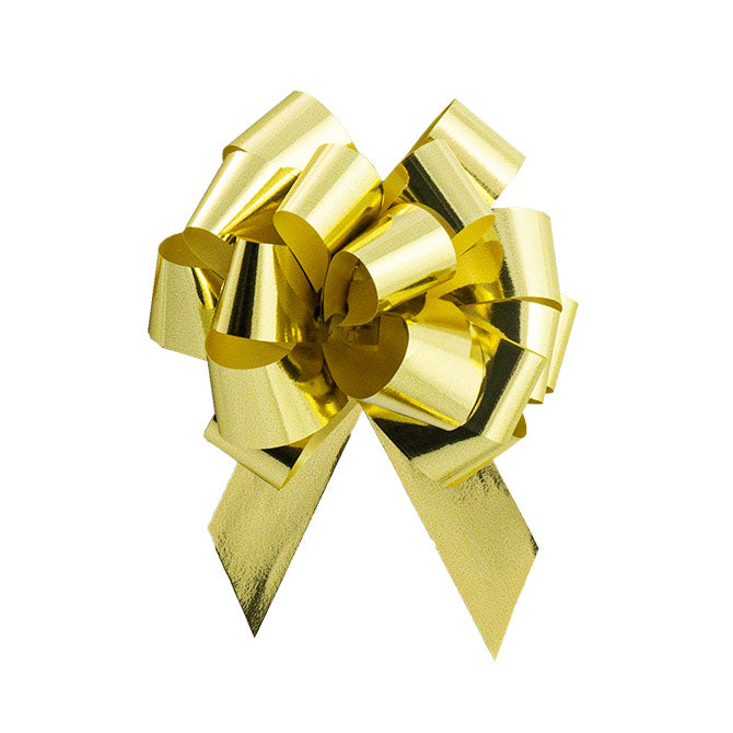 Gold Glitter Perfect Bow - 4" Diameter
