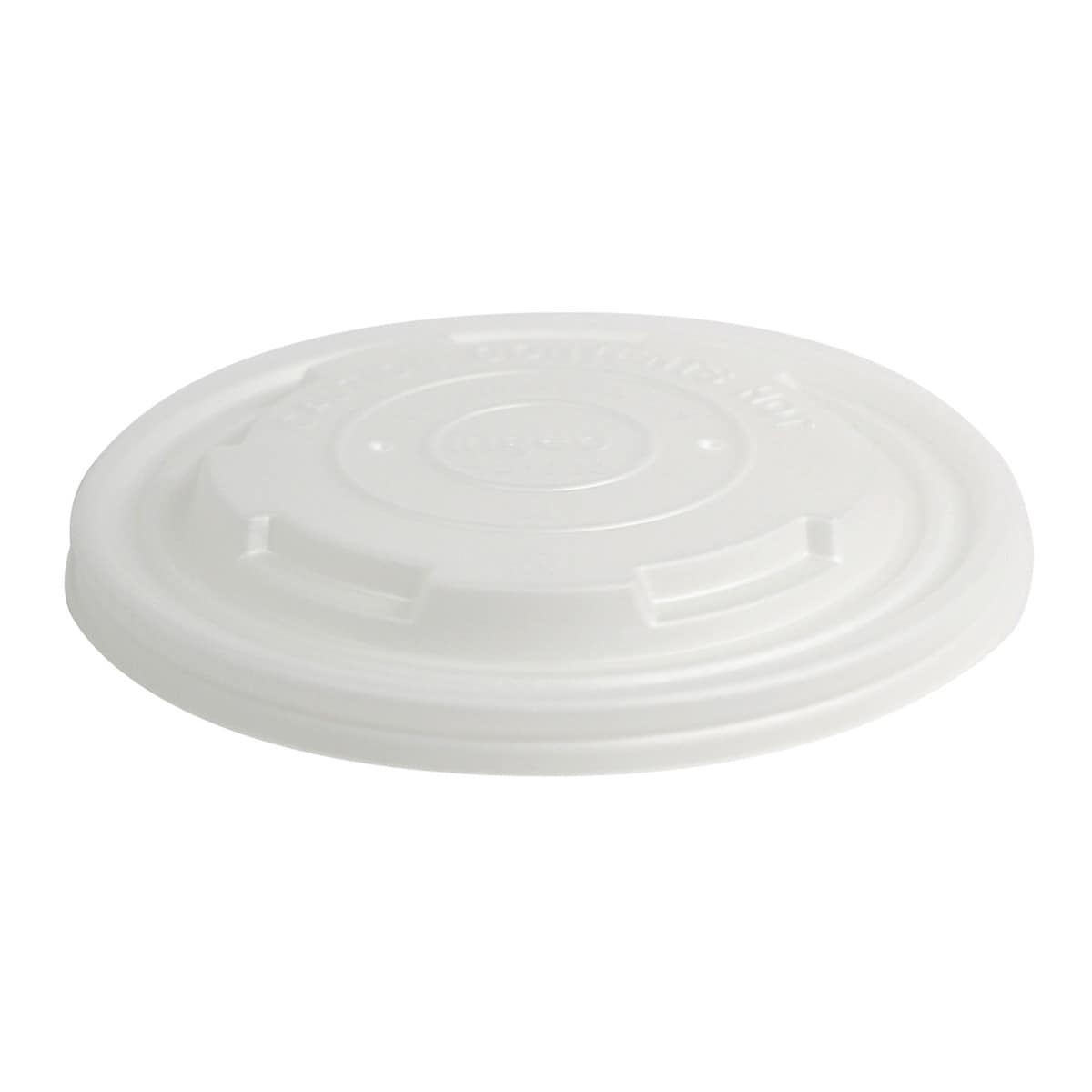 World Centric PLA Lid for 12–32oz Paper Bowls Compostable White (QTY 1000), SKU BOL-CS-12