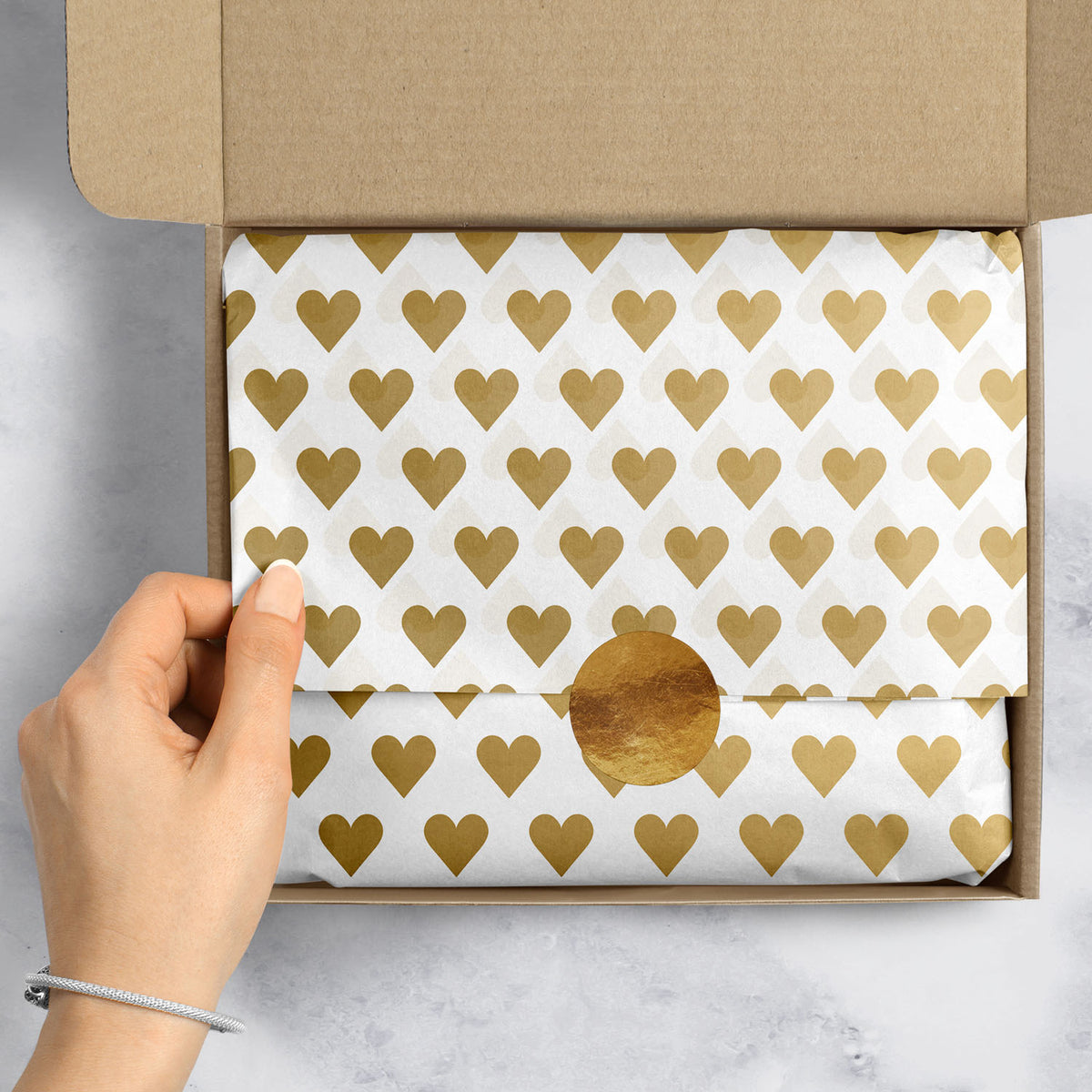 Golden Heart - Gift Tissue — additional view e