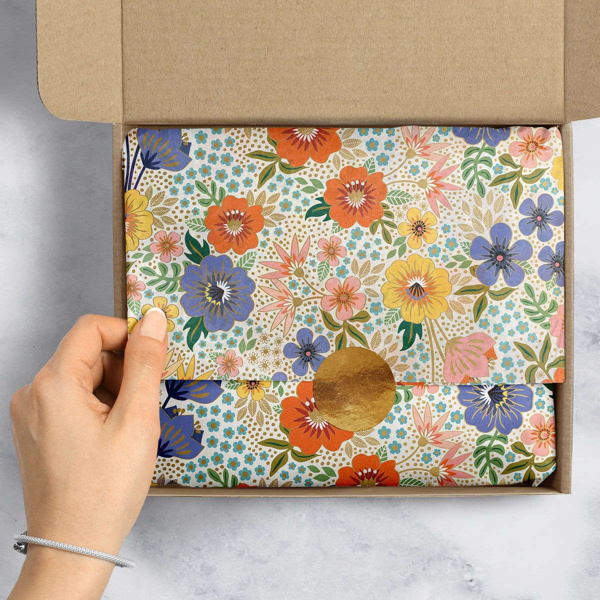 Golden Floral Gift Tissue - BPT375.1e.jpg