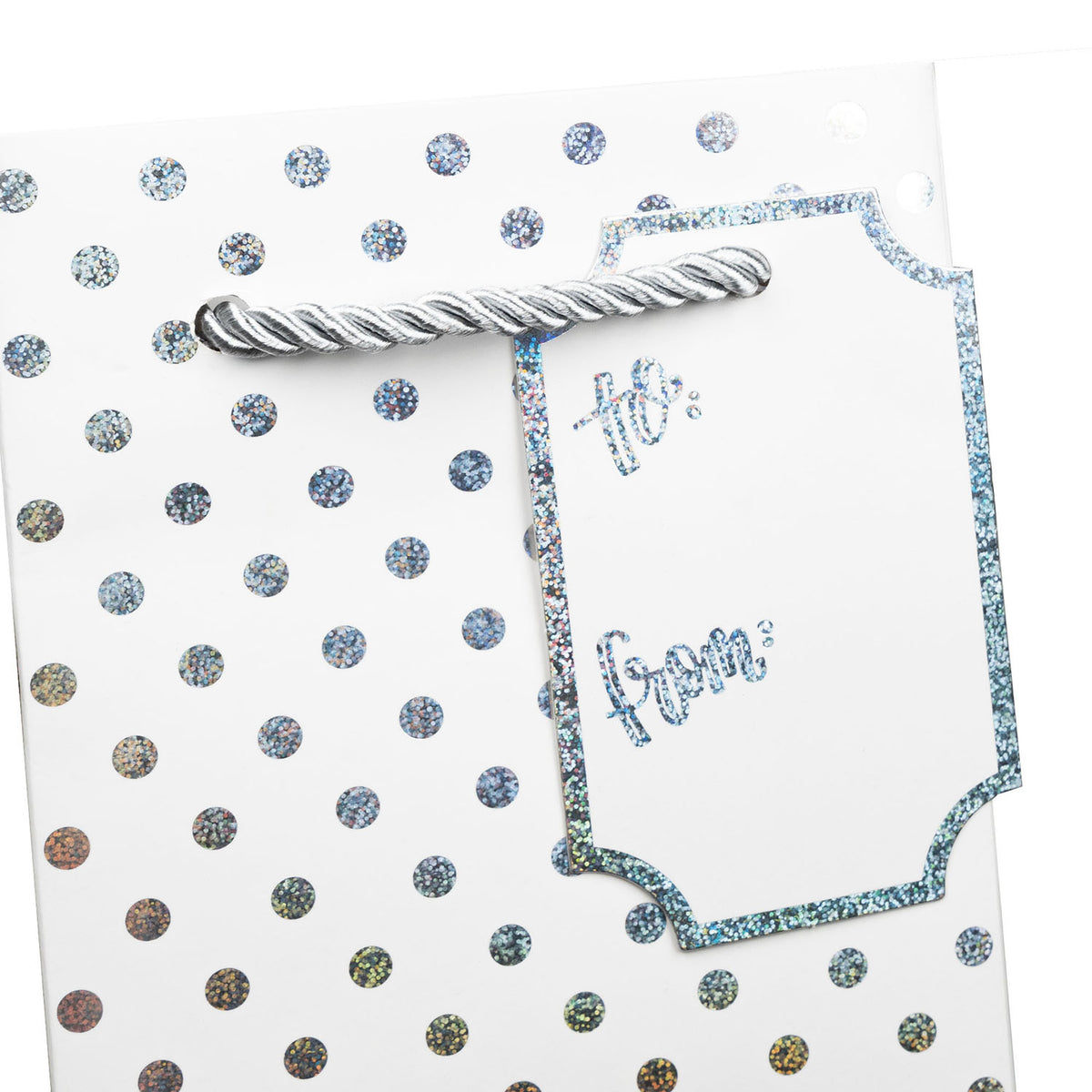 Silver Dots on White Wine Bag - BT165.1c.jpg