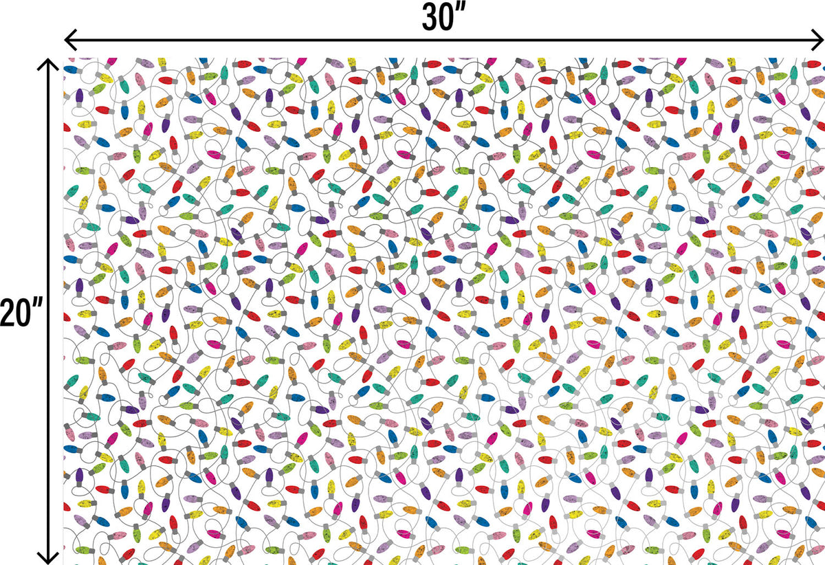 Christmas Lights White Gift Tissue — additional view d