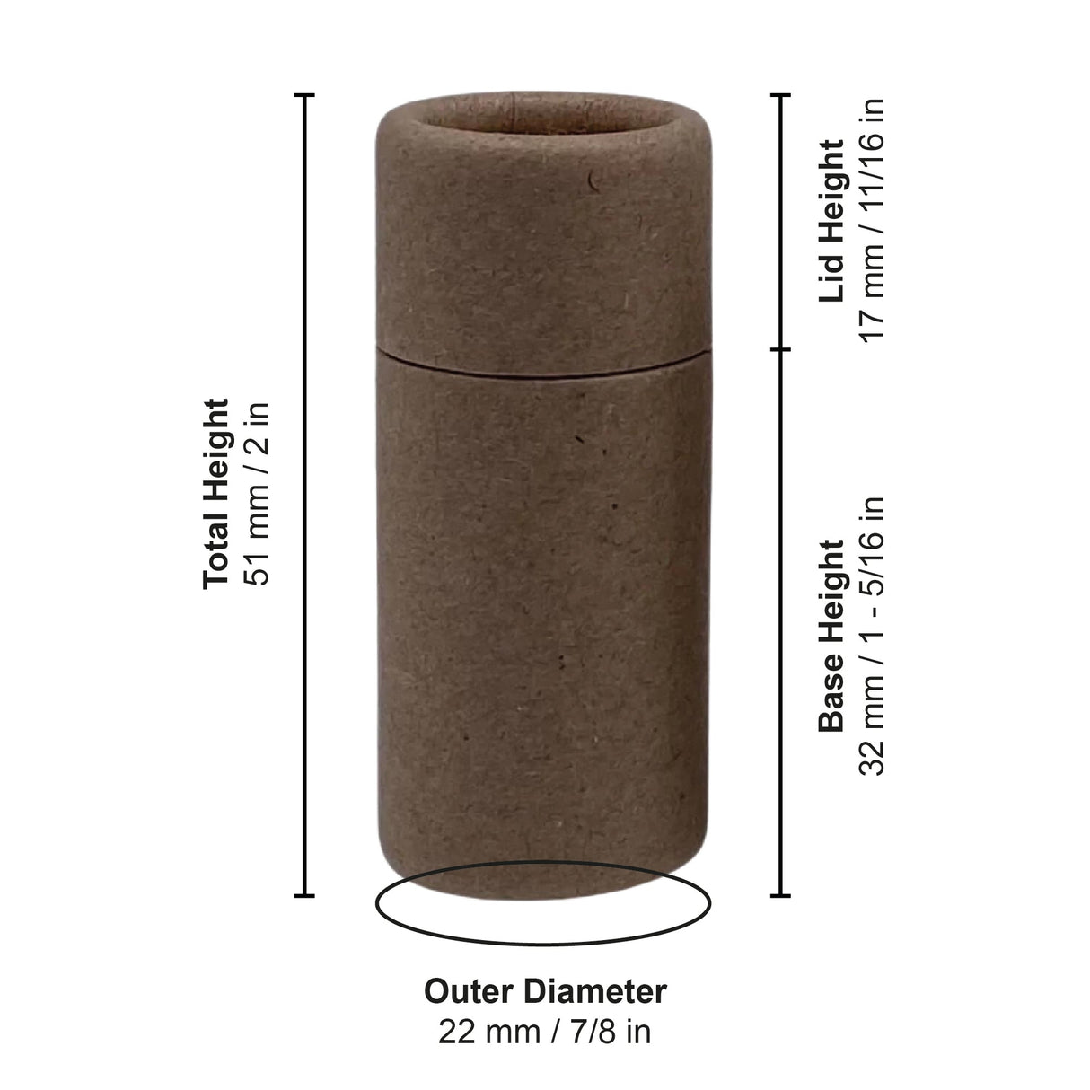 .25 ounce / 7 g Paper Lip Balm Tubes