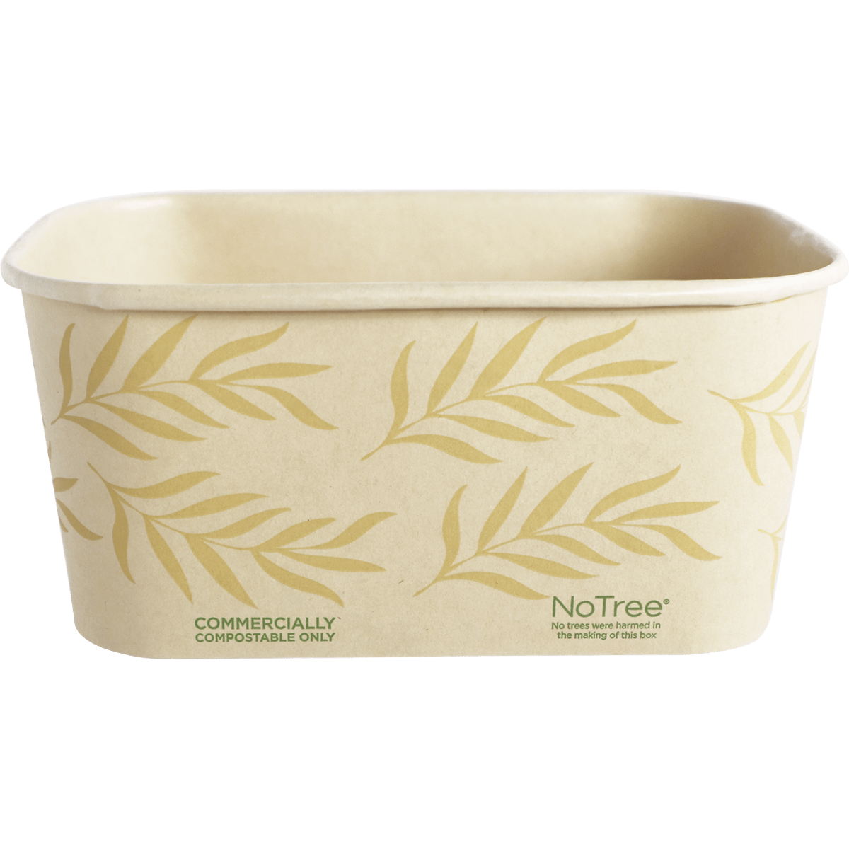 World Centric NoTree 32 oz Rectangular Food Container Compostable Paper Takeout Box (QTY 300), SKU CT-NT-32