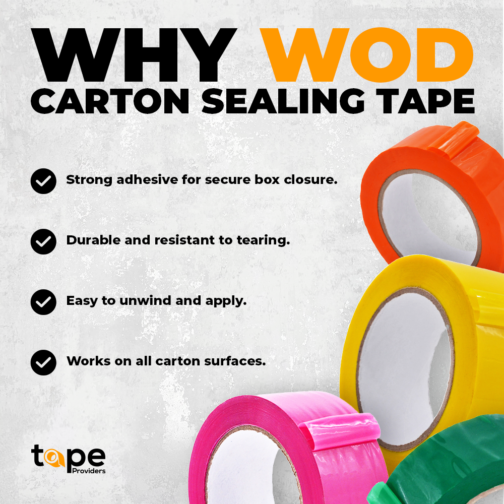 Colored Packing Tape, Water-Based Adhesive | CSTC20WBA (110 yd, 2 Mil)