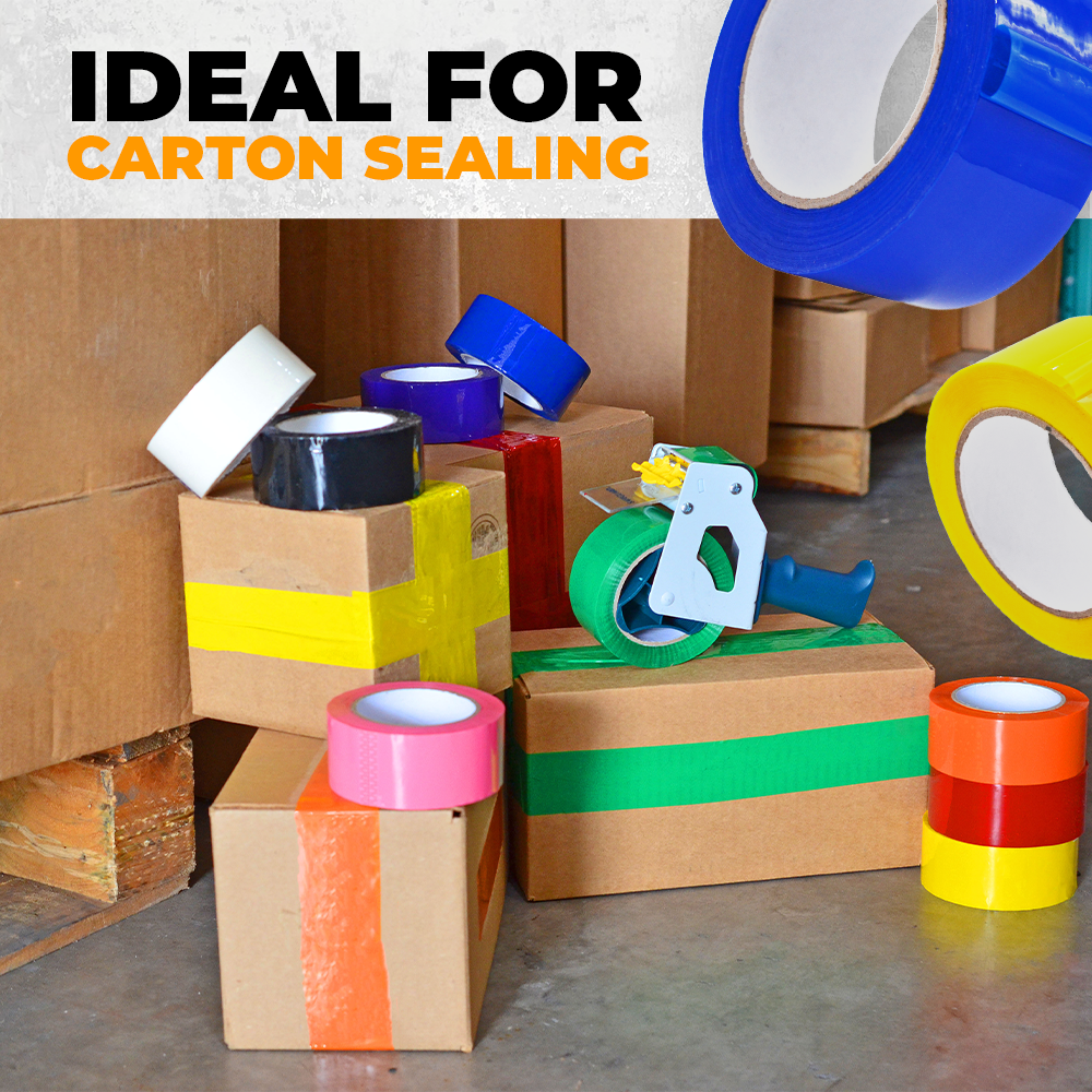 Colored Packing Tape, Water-Based Adhesive | CSTC20WBA (110 yd, 2 Mil)