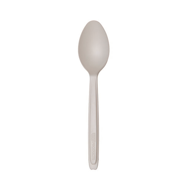 Eco-Products Cutlerease 6 in Compostable PLA Spoon Dispensable White (QTY 960), SKU EP-CE6SPWHT