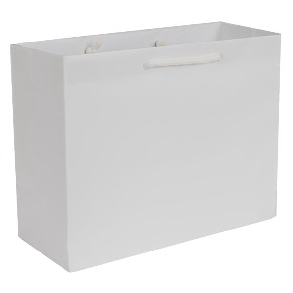 Matte White - Euro Tote - 13 x 5 x 10"