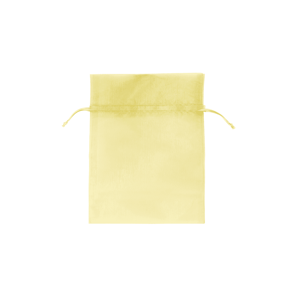 Yellow - Flat Organza Bag - 4 x 6"