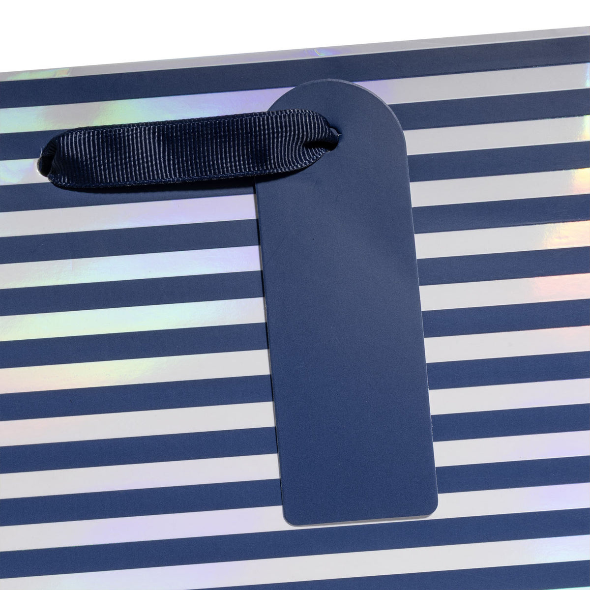 Navy Pearl Stripe Gift Bag - GBM206.1c.jpg