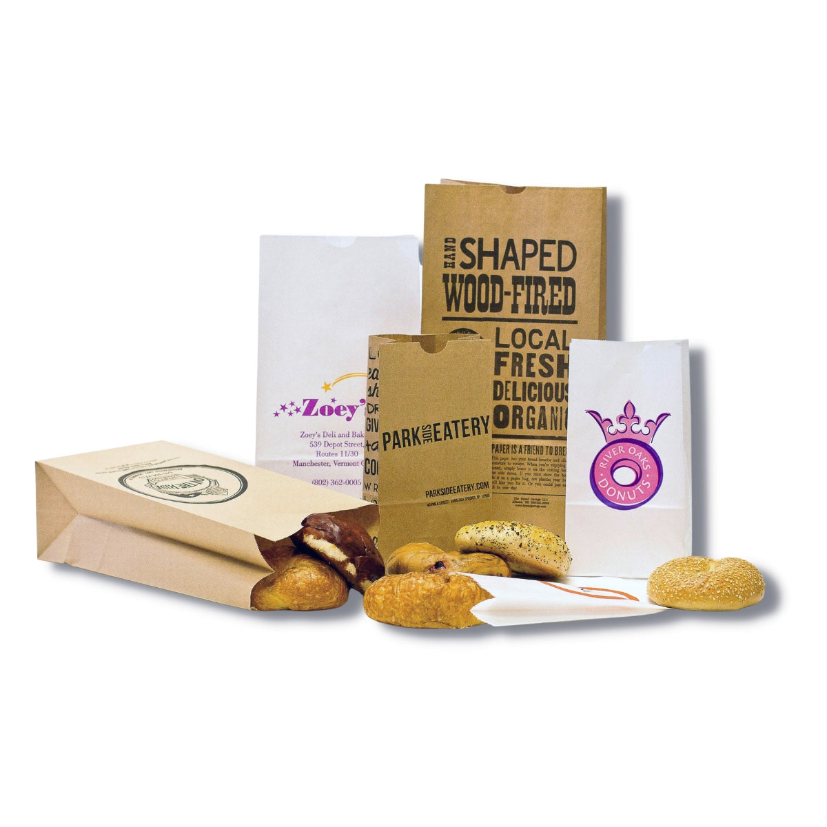 Grease Resistant SOS Lunch Style Bags