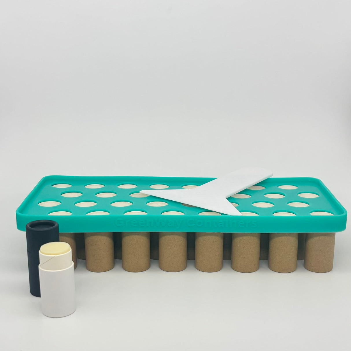 Reusable Silicone Filling Trays for Lip Balm Tubes