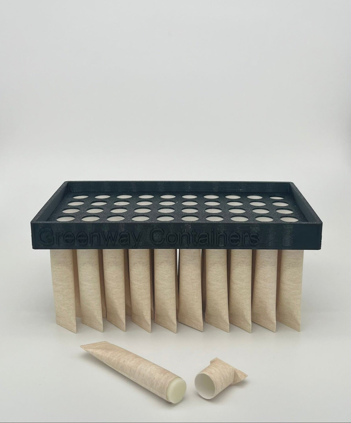 Reusable Filling Tray for Squeeze-Up Lip Balm Tubes