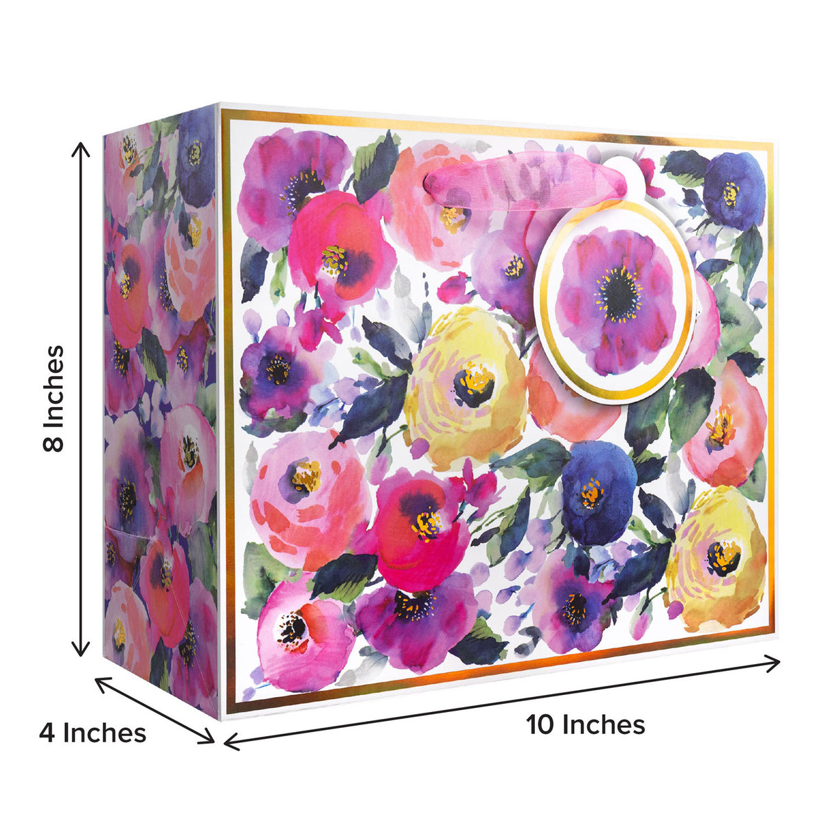 Watercolor Flowers Gift Bags — additional view b