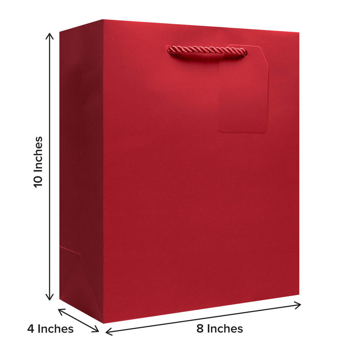Matte Red - Gift Bag w/Tag — additional view b