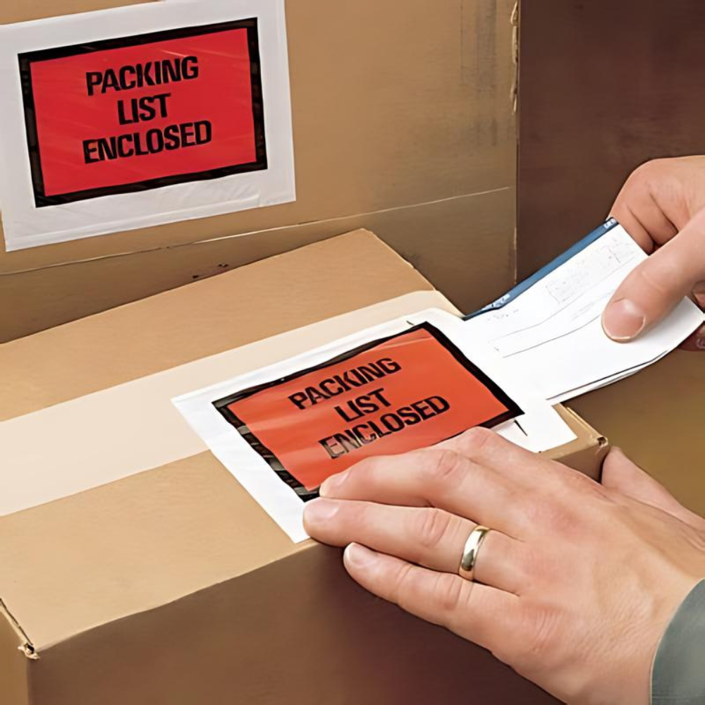 Packing List Enclosed Pressure Sensitive Envelope Self Adhesive for Invoice Bags | PSEP (Made in USA, Pack of 1000)