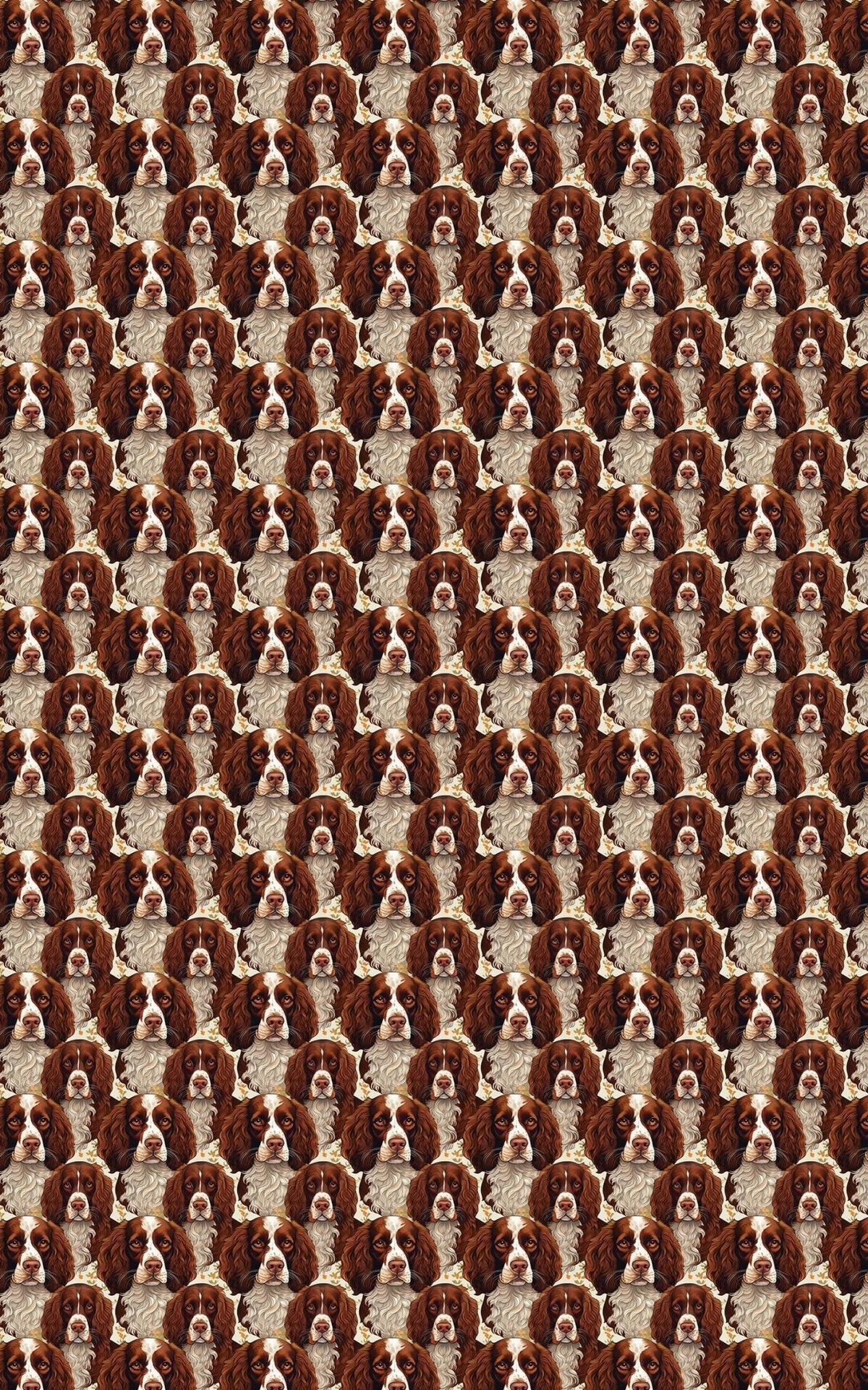 Paw Prints & Springer Sprints - English Springer Spaniel Wrapping Paper