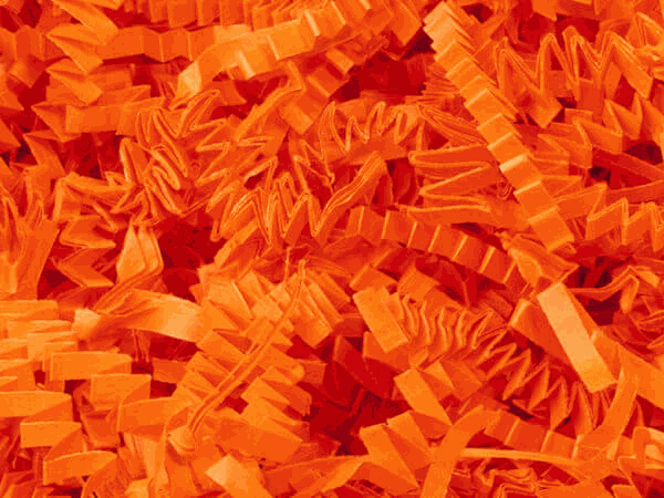 40 LB Orange Crinkle Paper