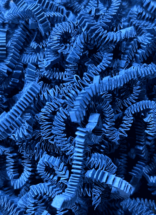 Crinkle Paper 40 LB Blue