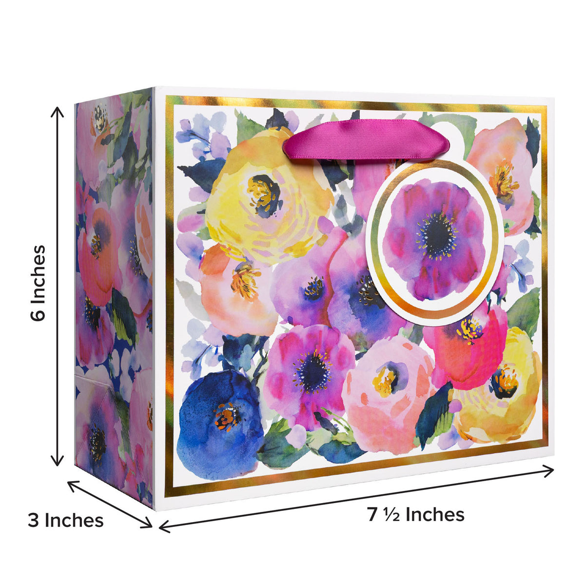 Watercolor Flowers Gift Bags — additional view b