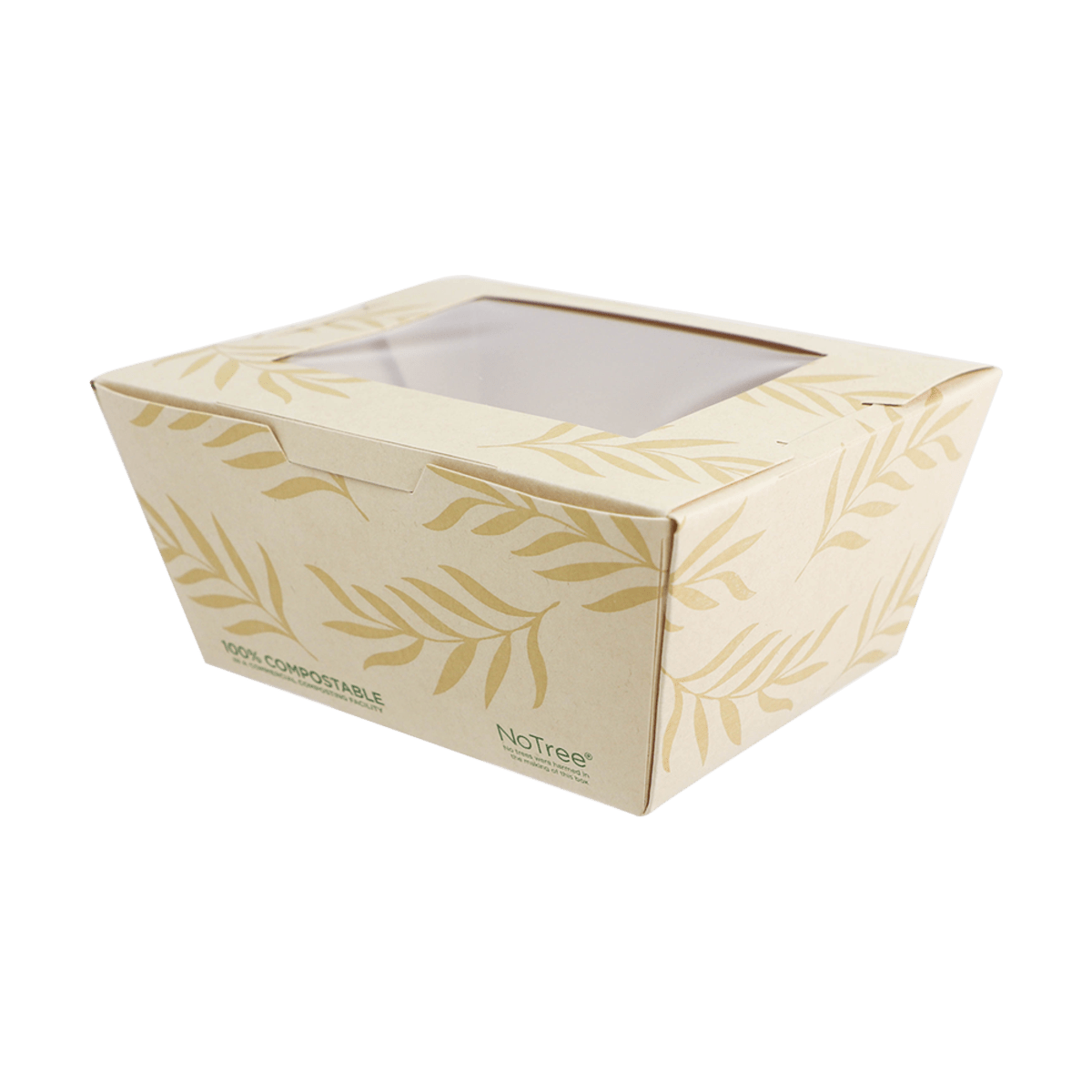 World Centric NoTree Paper #1 Take-Out Container with PLA Window 26oz (QTY:200)