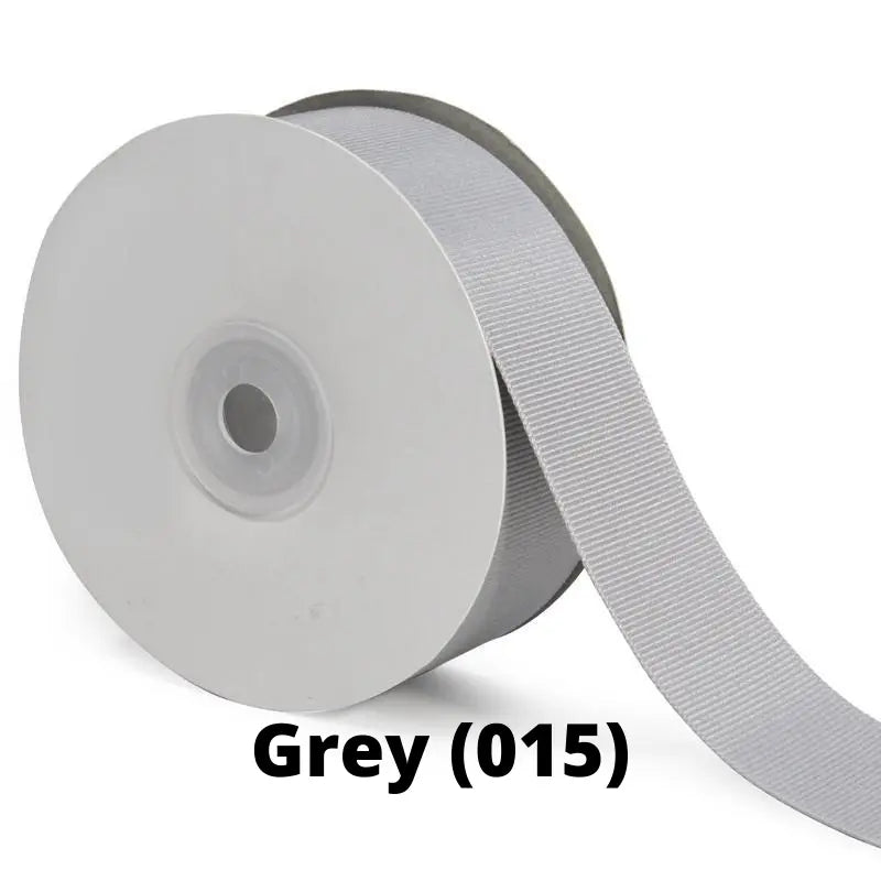 Textured Grosgrain Ribbon | Grey (015)