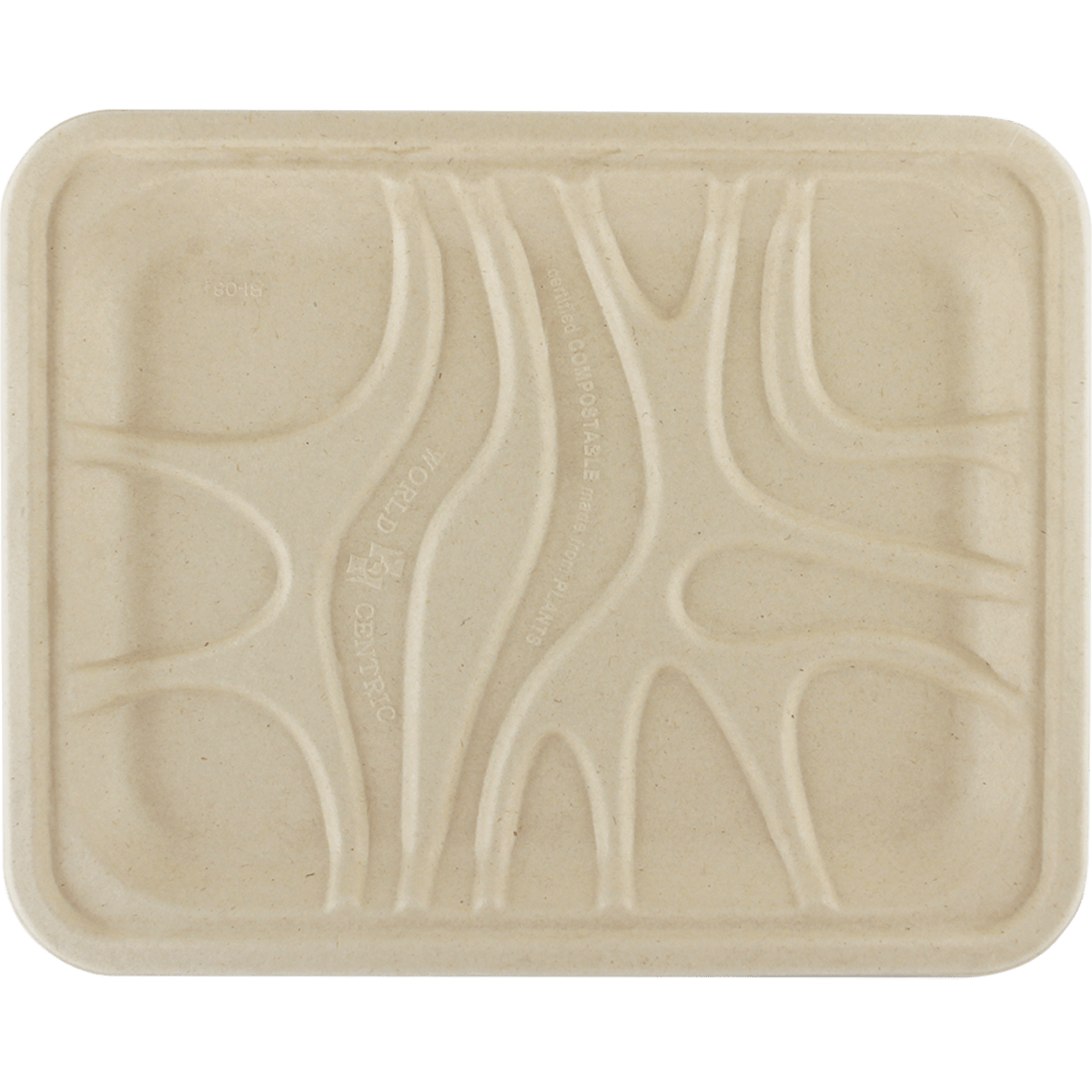 World Centric 9.125 x 7.125 x .65" Tray (QTY:500)