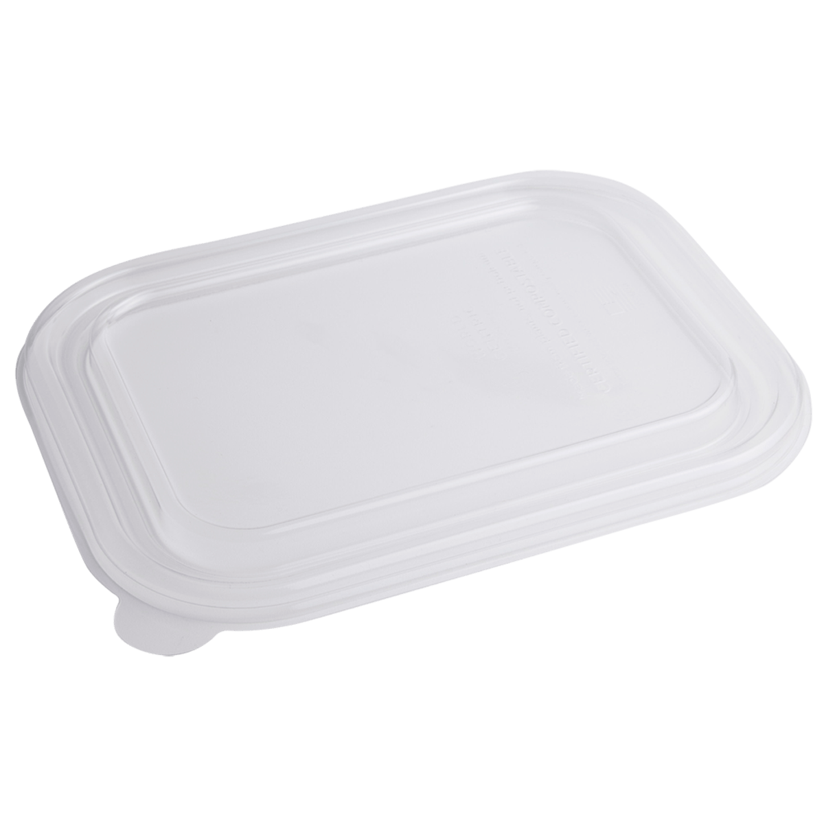 World Centric LID PLA - Fits TR-SC-U10-LFS, TR-SC-U10L, TR-SC-60 Fiber Containers, Clear (QTY:400)