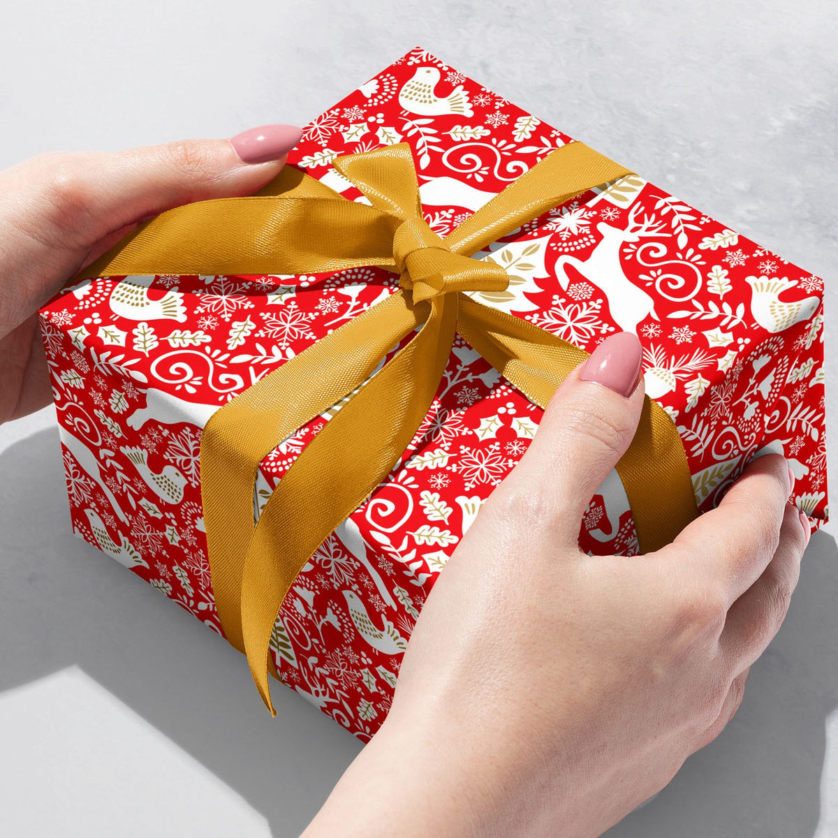 Scandanavian Red - Gift Wrap — additional view b