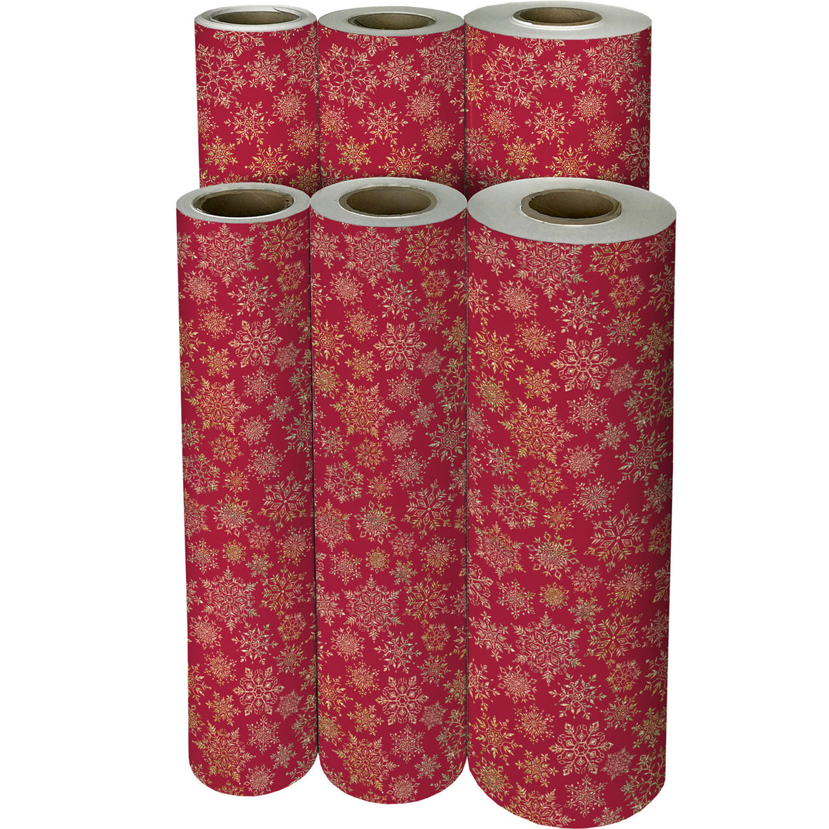 Sparkleflake Gold Red Gift Wrap - XB867.1f.jpg