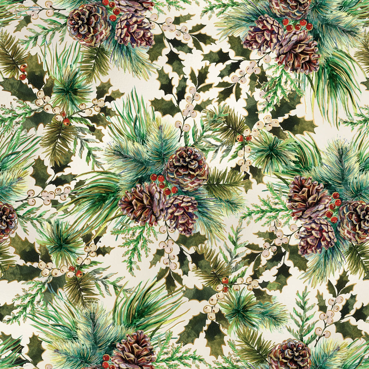 Elegant Pine Pearl Gift Wrap - XB871.1a.jpg