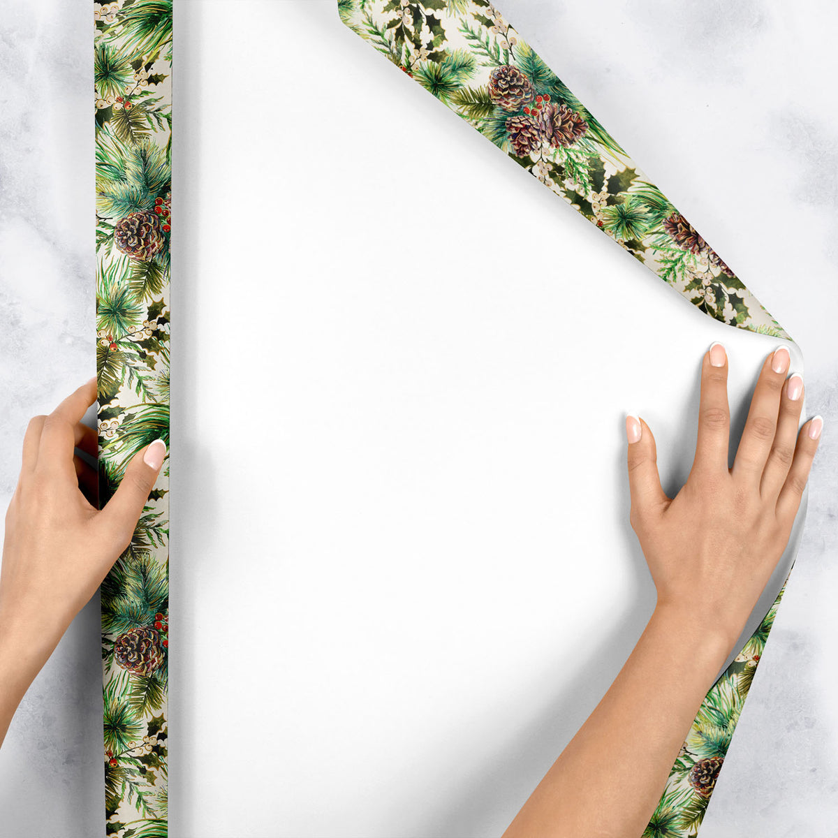 Elegant Pine Pearl Gift Wrap - XB871.1e.jpg