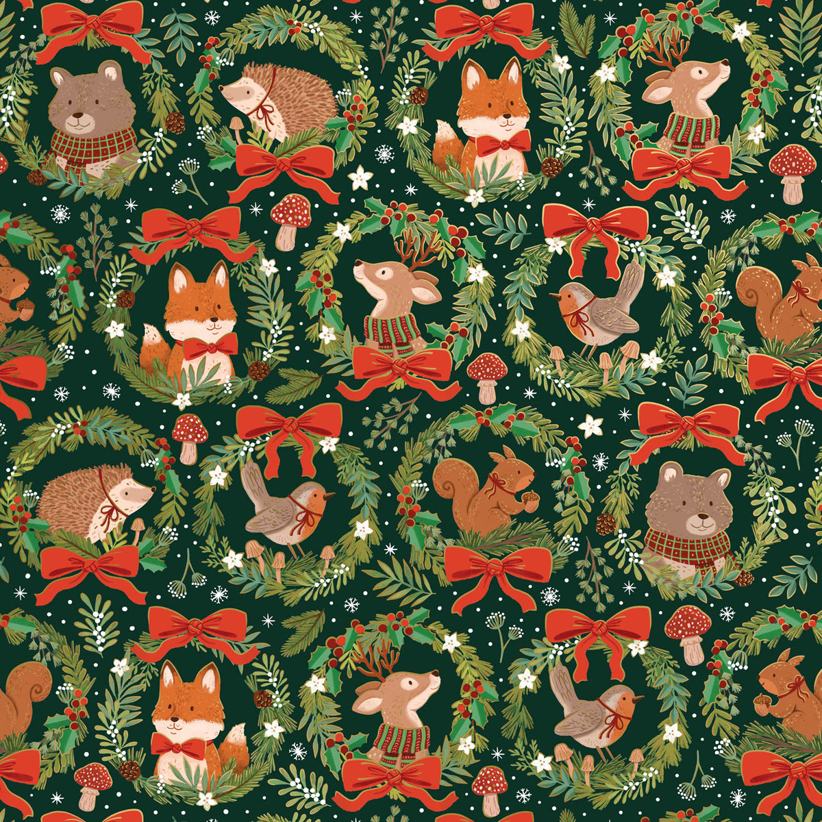 Woodland Wreaths Gift Wrap - XB881.1a.jpg