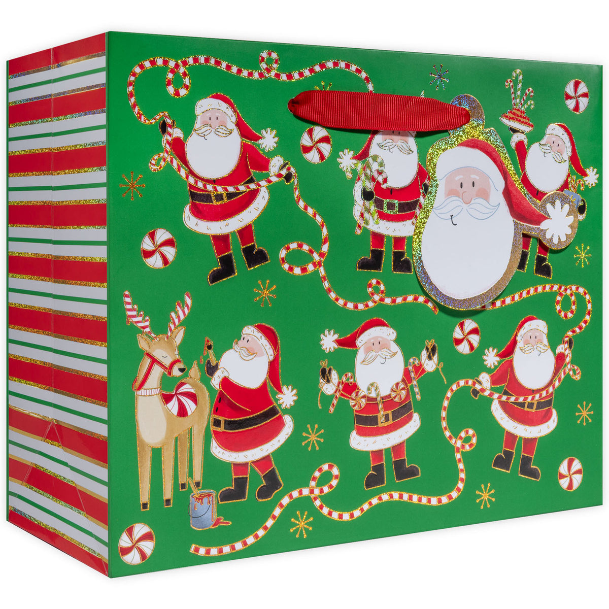 Jolly Santa Green Gift Bag - XGBM851.1a.jpg