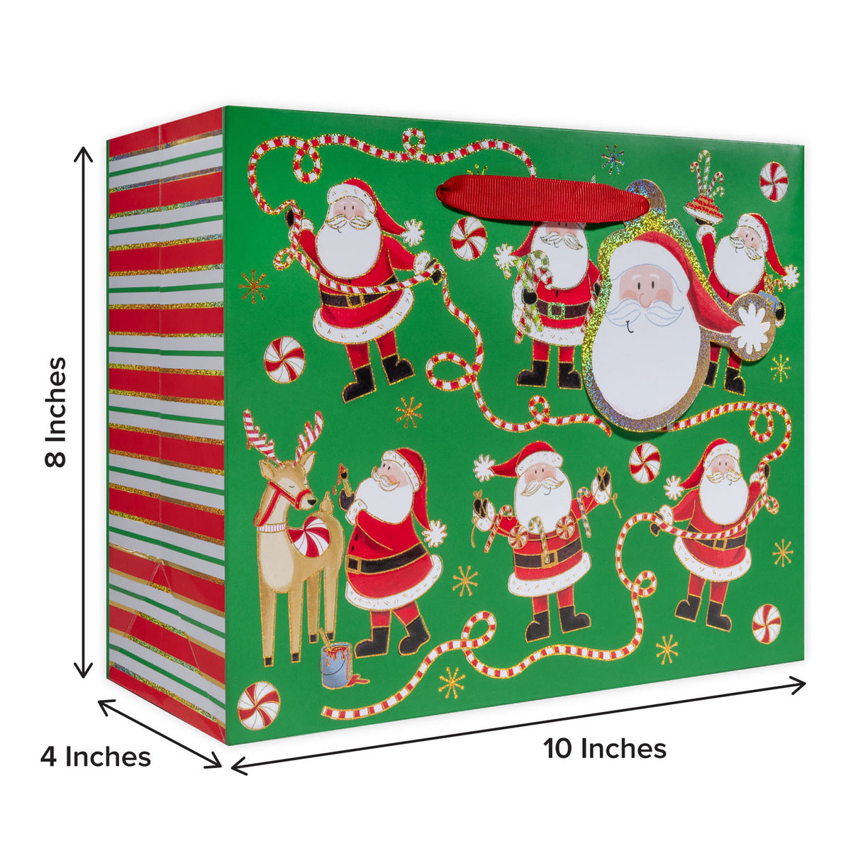 Jolly Santa Green Gift Bag - XGBM851.1b.jpg