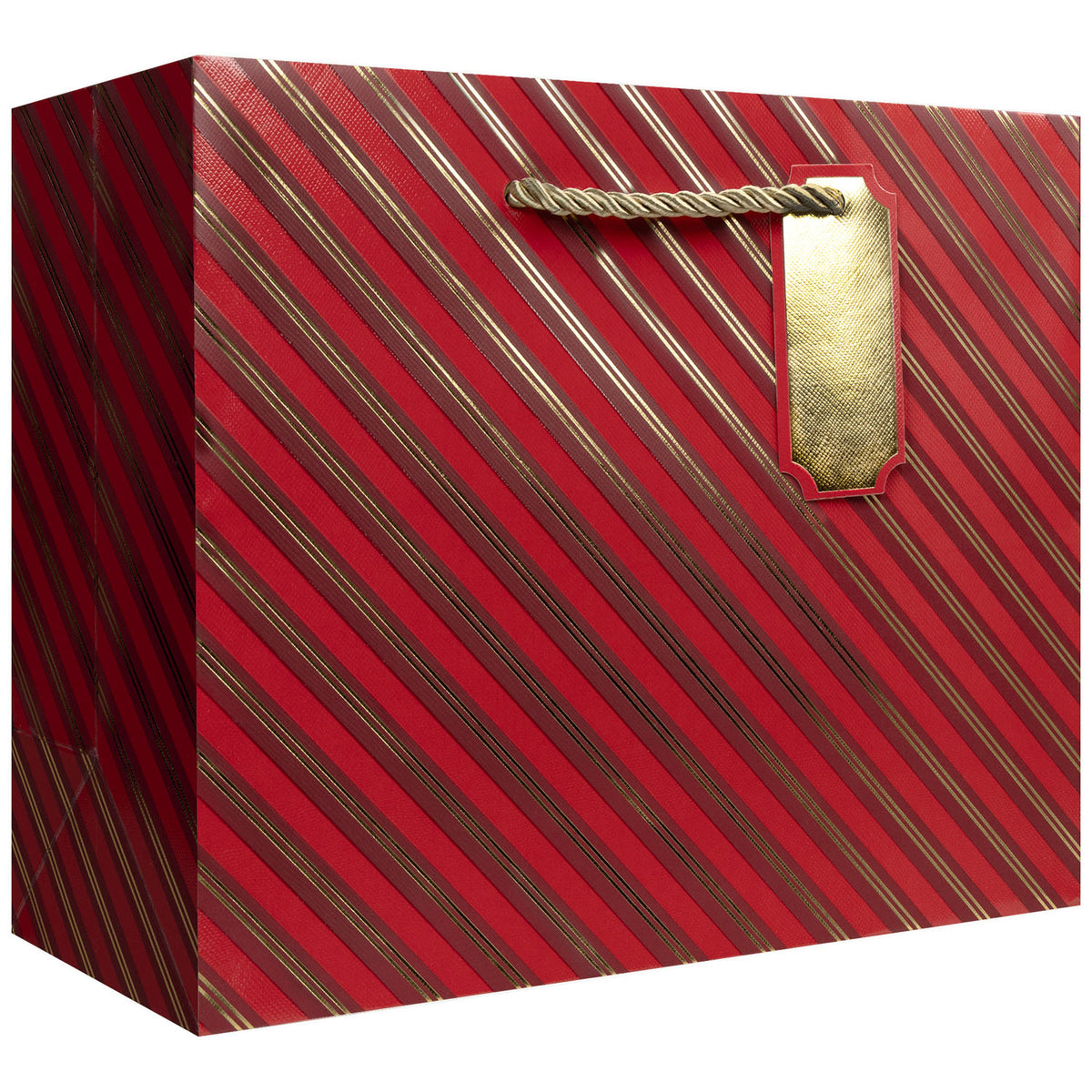 Red & Gold Stripes Gift Bag - XGBM862.1a.jpg