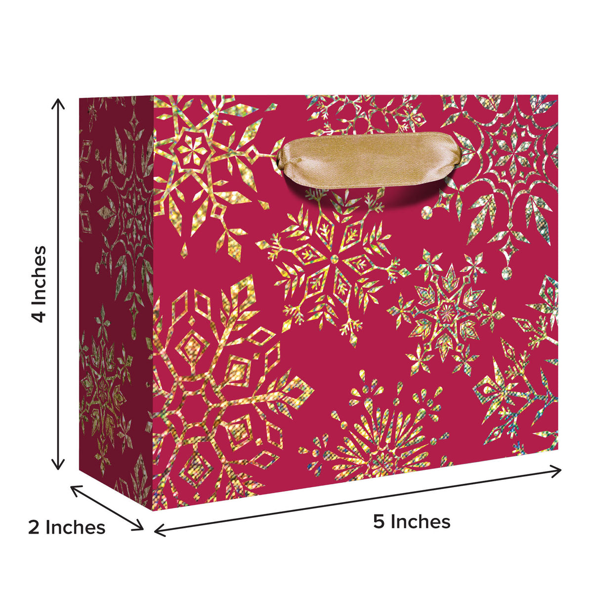 Sparkleflake Gold Red Gift Bag - XGBT867.1b.jpg