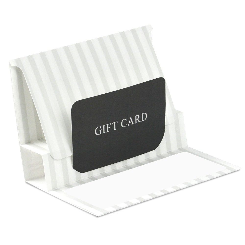 Pearl Stripe - Pop Up Gift Card Folder - 5 x 3-3/8 x 1/8"
