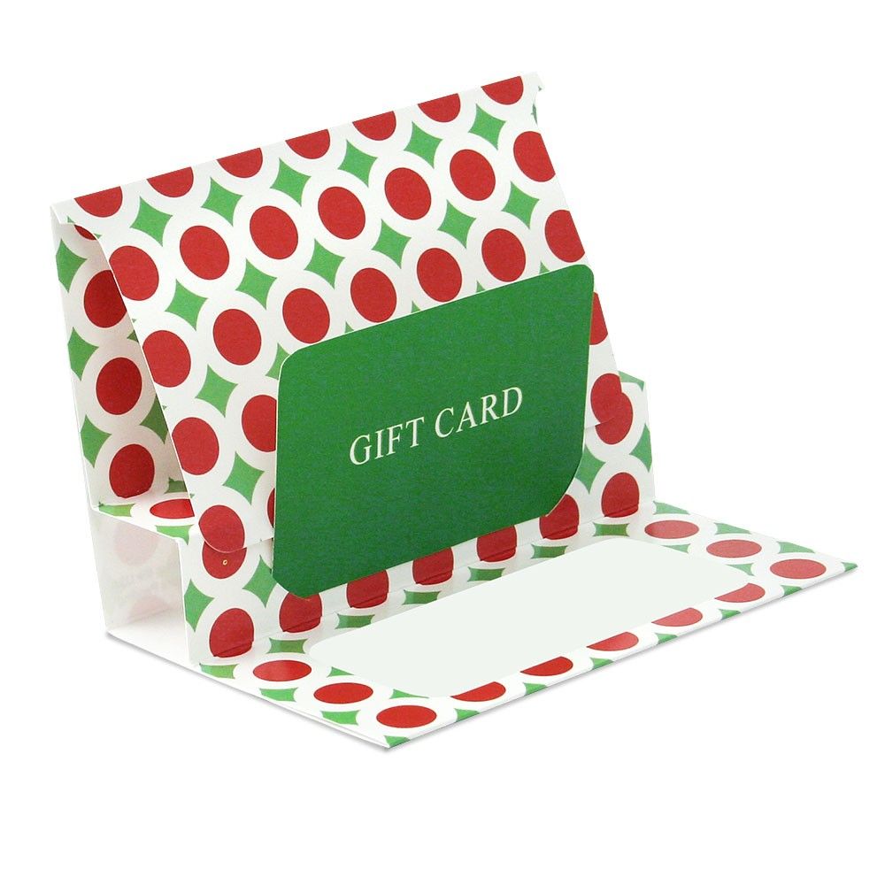 Bright Christmas - Pop Up Gift Card Folder - 5 x 3-3/8 x 1/8"
