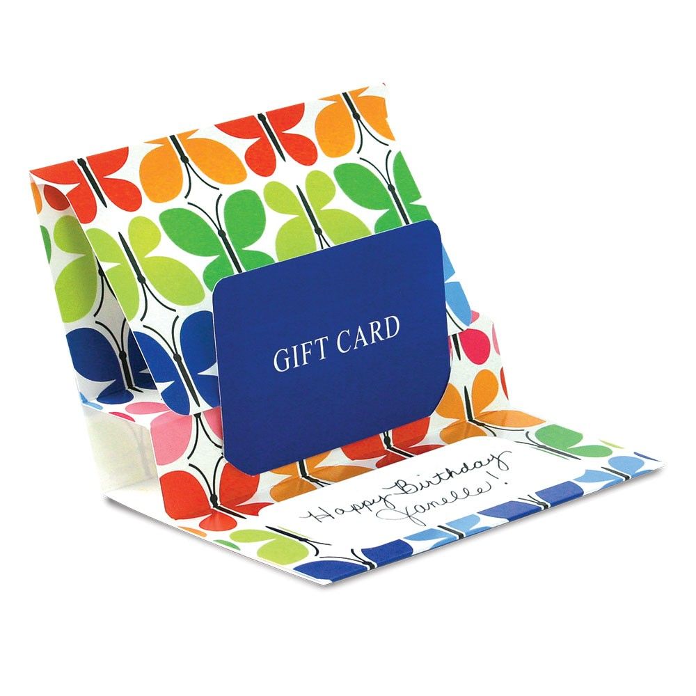 Butterfly Reflection - Pop Up Gift Card Folder - 5 x 3-3/8 x 1/8"