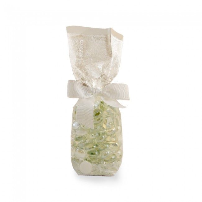 Dentelle Blanc - Hard Bottom Candy Bag - 2-5/8 x 1-7/8 x 10-1/4"