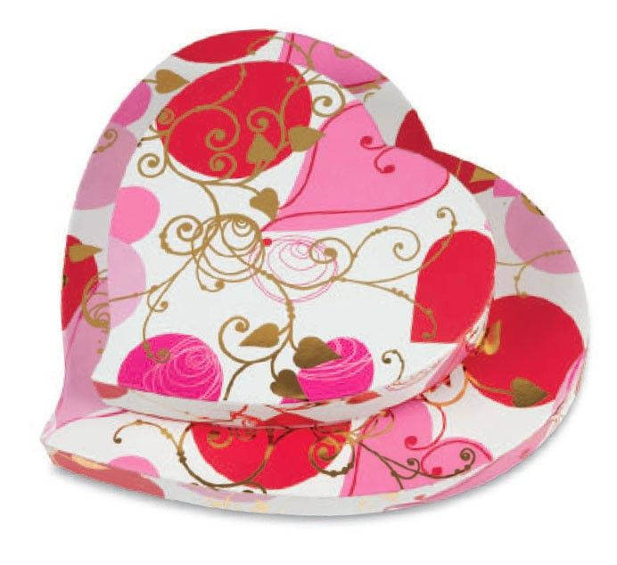 Asymmetric - Heart Shaped Candy Box - (1/2 lb) 6-3/8 x 5-1/2 x 1-1/8"