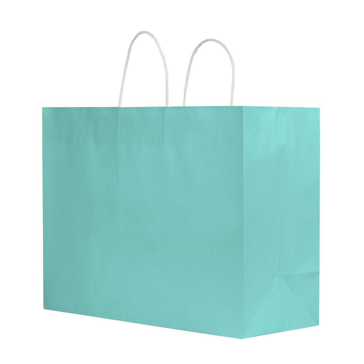 Aqua Blue Marine - Smooth Top Egde Shopping Bag - 16 x 6 x 13"
