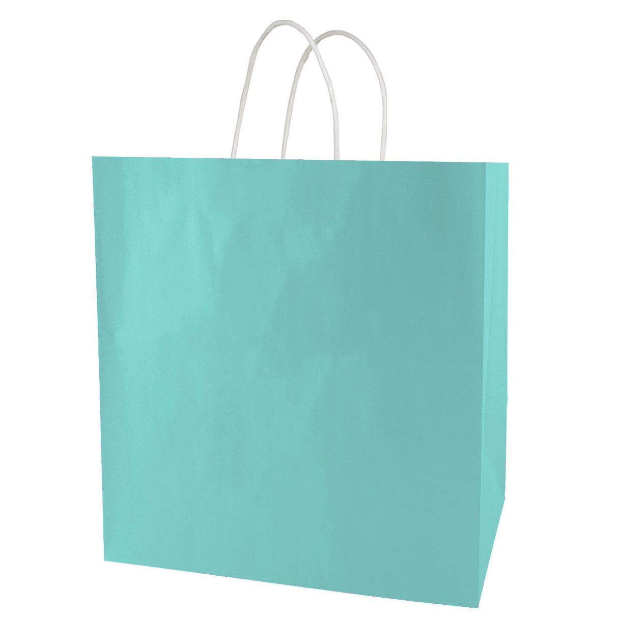 Aqua Blue Marine - Smooth Top Egde Shopping Bag - 16 x 7 x 19"