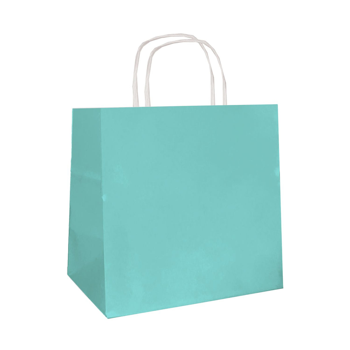 Aqua Blue Marine - Smooth Top Egde Shopping Bag - 6 x 4 x 6"
