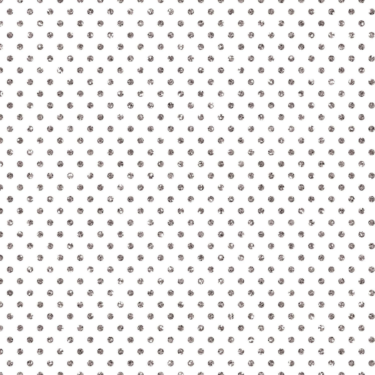 Silver Dots on White - Gift Wrap - Roll (30" x 5 ft.)