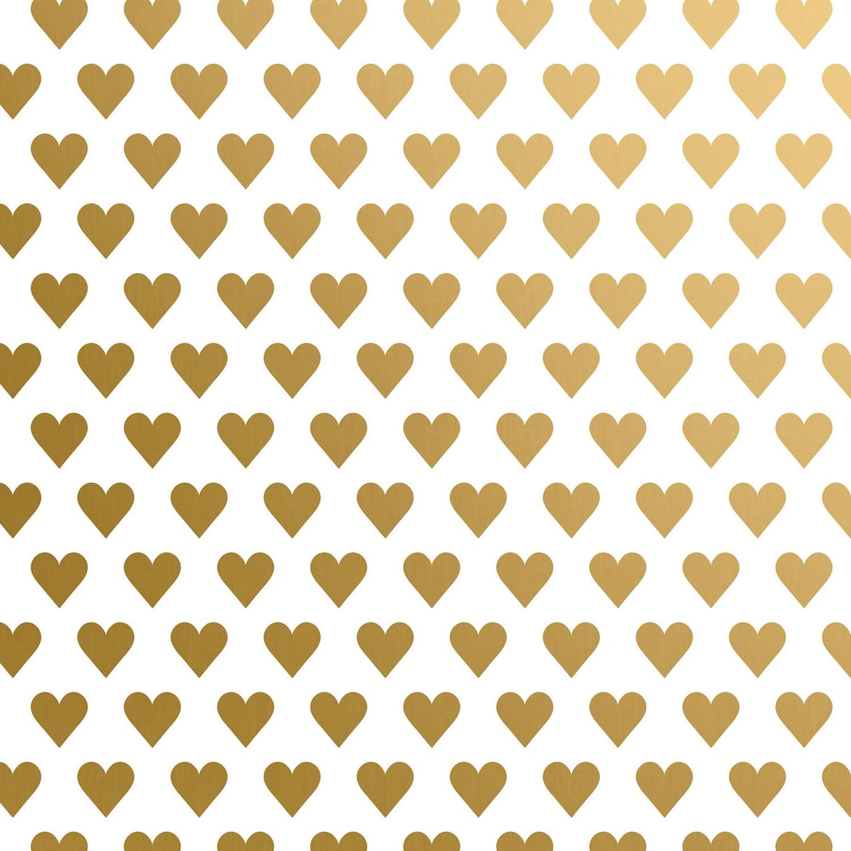 Golden Hearts - Gift Wrap - Roll (30" x 5 ft.)