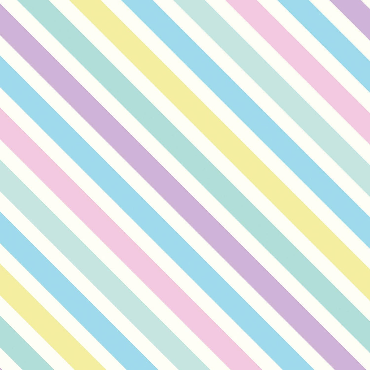 Pastel Stripe - Gift Wrap - Roll (30" x 5 ft.)